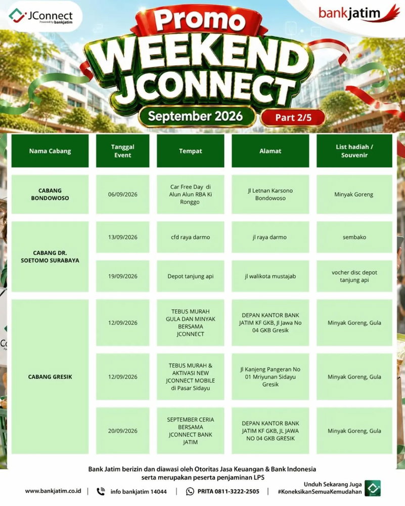Promo Weekend Jconnect Hadir Lagi!
