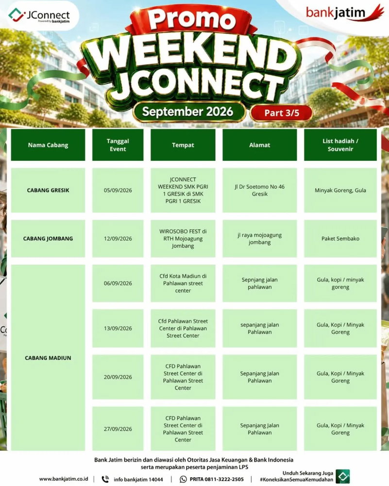 Promo Weekend Jconnect Hadir Lagi!