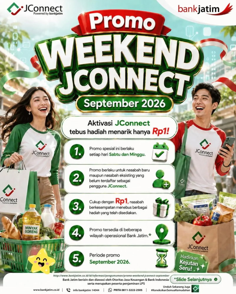 Promo Weekend Jconnect Hadir Lagi!