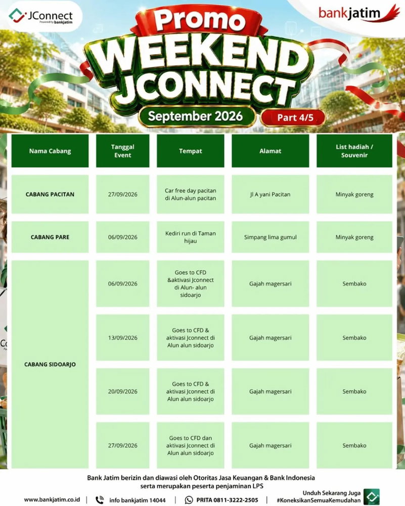 Promo Weekend Jconnect Hadir Lagi!
