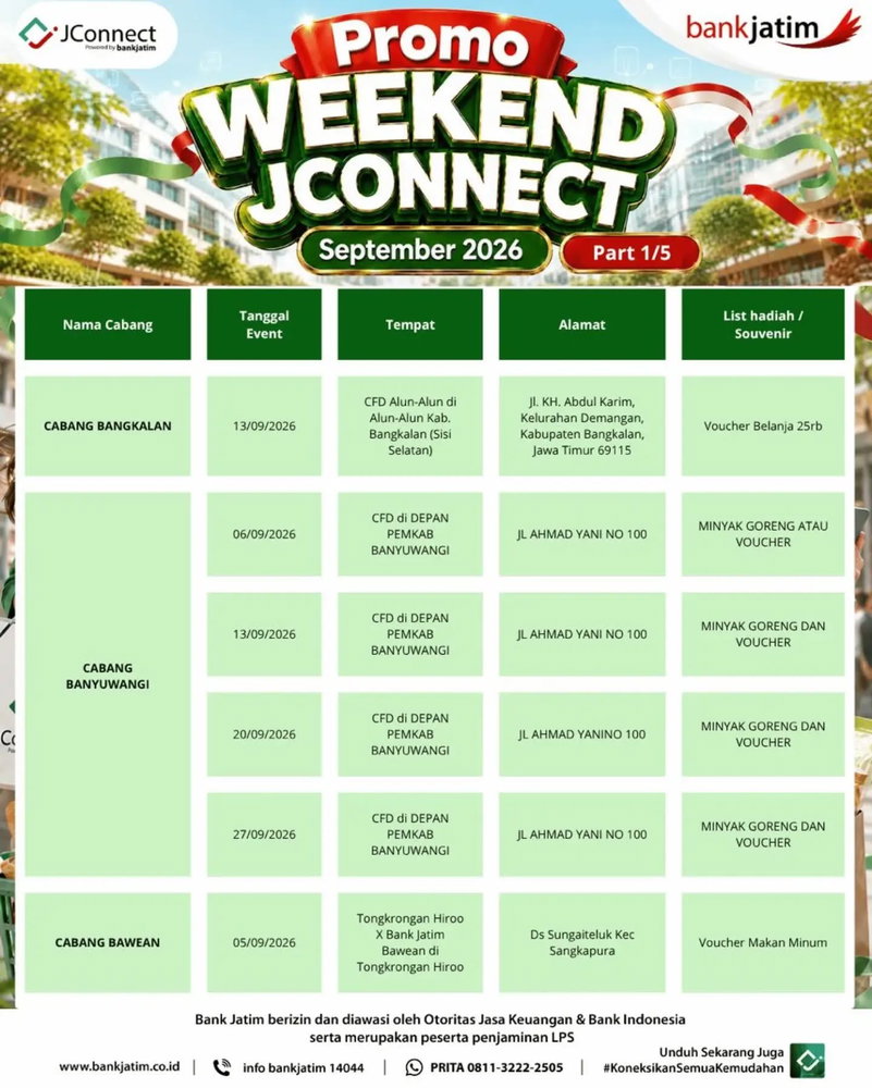 Promo Weekend Jconnect Hadir Lagi!