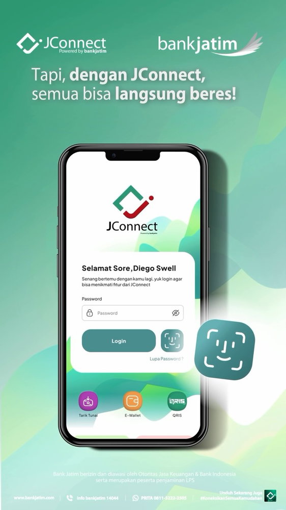 Cara Praktis Login JConnect Menggunakan Fitur Biometrik Wajah