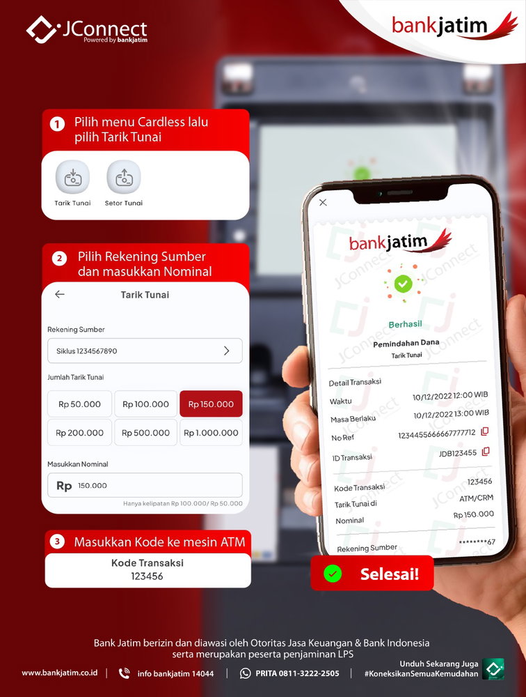 Sekarang gak perlu resah ketika kartu debit ketinggalan tapi kamu butuh cash sekarang juga!